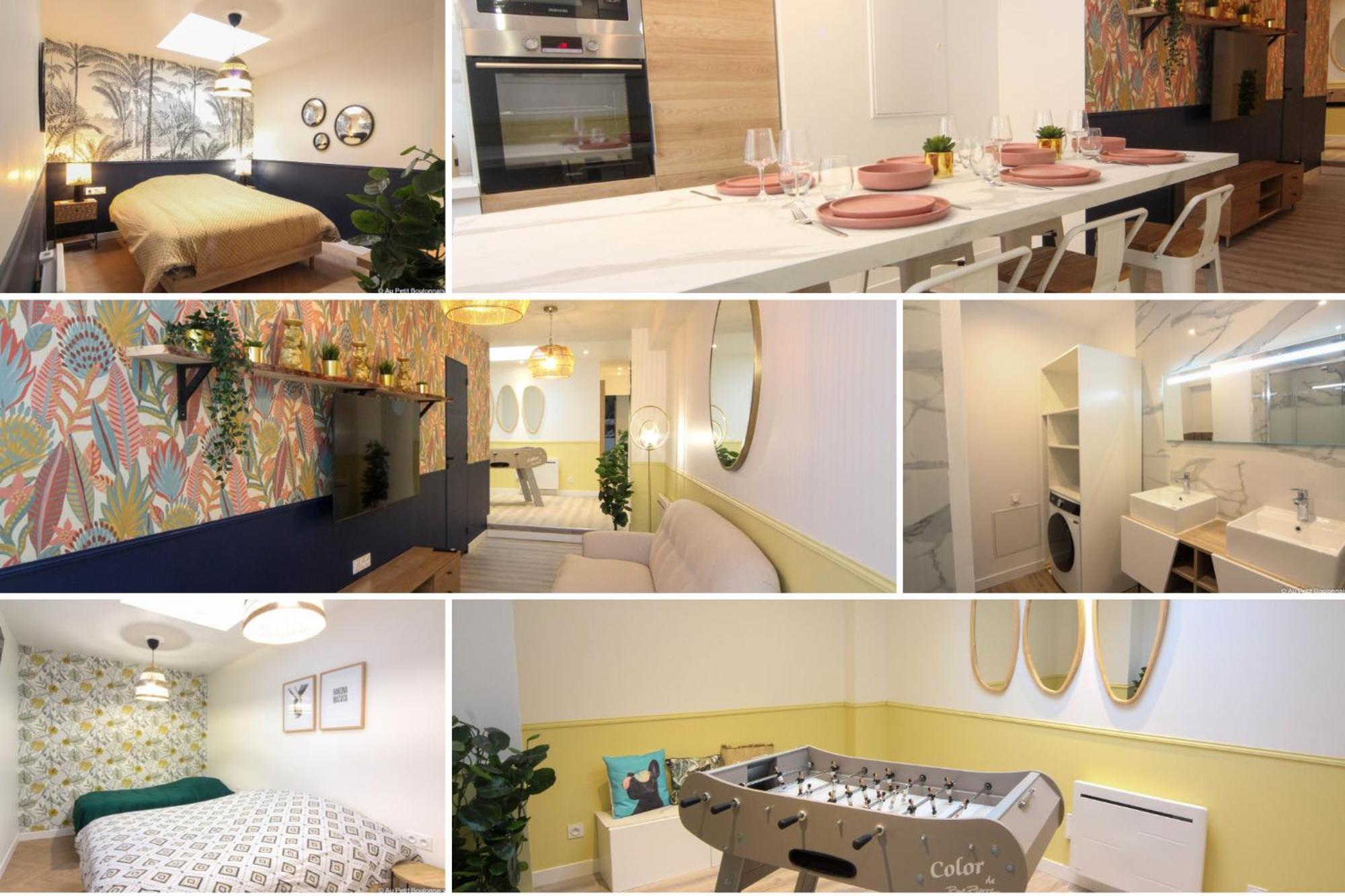 Au Nouveau Boulonnais - 4 Appartements Charmants Pour Couples, Familles Et Groupe D'Amis, Vieille Ville Et Centre Ville De Boulogne Sur Mer Exterior foto